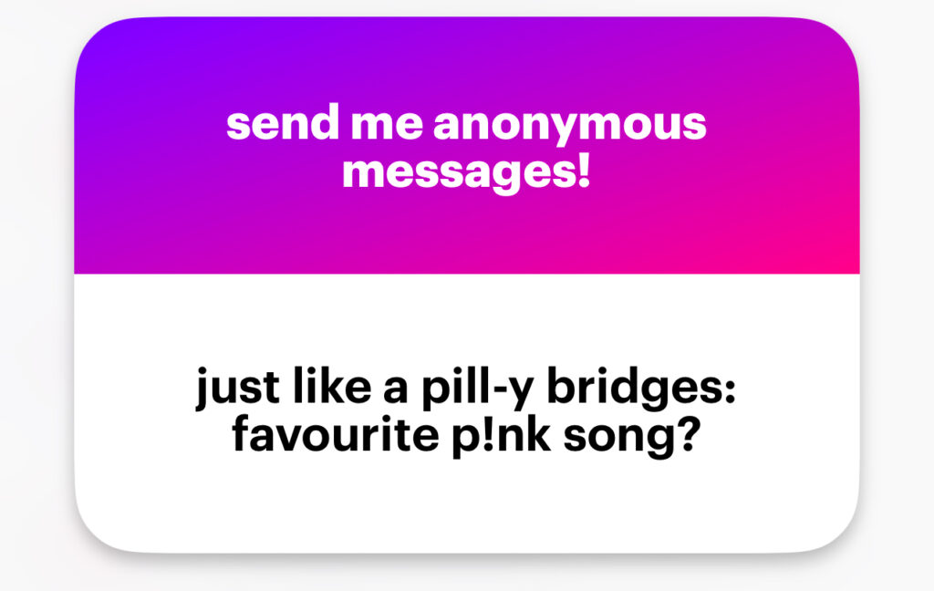 Just like a pill-y bridges: favourite p!nk song?